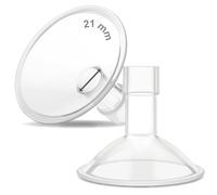 Maymom MyFit Crater Series - Set di 2 protezioni per latte in due parti, compatibili con tiralatte Medela, parti non originali della pompa Medela, sostituzione scudi Medela, connettore