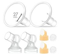 Maymom MyFit Parti per Tiralatte da 27 mm, Compatibili con Accessori per Tiralatte Medela; Coppa Utilizzabile con Connettore Medela PersonalFit per Pump in Style