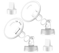 Maymom MyFit Set Flangia 24 mm con Connettore a Collo Largo e Valvola Duckbill, Compatibili con Spectra S1 e Spectra S2 - Parti per Tiralatte, Non Originali