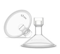 Maymom MyFit Shields Pano Round Series da 17 mm compatibile con Medela PersonalFit, Freestyle, Harmony, Maxi, Freestyle Flex Connector; collegare a Maymom Widemouth/connettore stretto, 2 pezzi