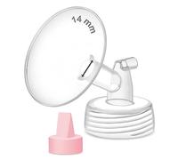 Maymom Parte della pompa compatibile con pompe Spectra/Ameda Luna, Syngery Gold; flangia a bocca larga da 14 mm; flangia spettri non originale; sostituisce Spectra S1 S2, Plus Shield, parti della pompa, accessori