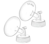 Maymom Parte per Tiralatte a Collo Largo da 14 mm con Flangia, Compatibile conSpectra S1,S2 e Spectra 9 Plus- Non Originale