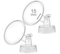 Maymom Parte per Tiralatte a Collo Largo da 15 mm con Flangia, Compatibile conSpectra S1,S2 e Spectra 9 Plus - Non Originale