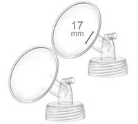 Maymom Parte per Tiralatte a Collo Largo da 17 mm con Flangia, Compatibile con Spectra S1,S2 e Spectra 9 Plus- Non Originale