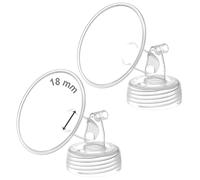 Maymom Parte per Tiralatte a Collo Largo da 18 mm con Flangia, Compatibile con Spectra S1, S2 e Spectra 9 Plus - Non Originale