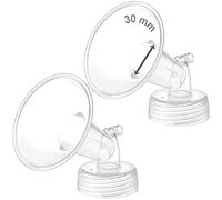 Maymom Parte per Tiralatte a Collo Largo da 30 mm con Flangia, Compatibile con Spectra S1, S2 e Spectra 9 Plus - Non Originale