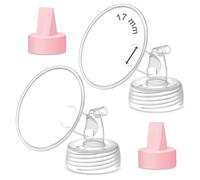 Maymom Parte per Tiralatte con Flangia a Collo Largo da 17 mm e Valvola, Compatibili con Spectra S1, S2, Spectra 9 Plus e Ameda Luna (Synergy Gold) - Non Originali