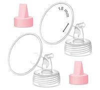 Maymom Parte per Tiralatte con Flangia a Collo Largo da 18 mm e Valvola, Compatibili con Spectra S1, S2, Spectra 9 Plus e Ameda Luna (Synergy Gold) - Non Originali