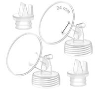 Maymom Parte per Tiralatte con Flangia a Collo Largo da 24 mm e Valvola di 2ª Generazione, Compatibili con Spectra S1, S2, Spectra 9 Plus e Ameda Luna (Synergy Gold) - Non Originali