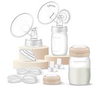 Maymom Parte Tiralatte Compatibile con Spectra S2 S1 9 Plus, Flangia 19 mm con Bottiglia e Valvola a Becco, Ricambio non originale