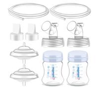 Maymom Parti della pompa compatibili con accessori Spectra S1 S2 9 Plus, bottiglie con tappo monopezzo, connettori di base, valvole a becco d'anatra, protezioni e tubi di riflusso, accessori non