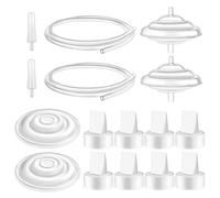 Maymom Parti della pompa e adattatore per tubi compatibili con Spectra S1 S2 9 Plus Synergy Gold Tiralatte Sostituire la protezione di riflusso Membrana Valvola a becco d'anatra Tubo non originale