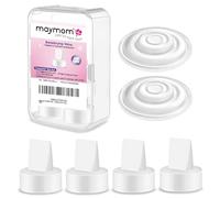 Maymom Parti per pompa compatibili con Spectra S1 S2 Synegy Gold non originale Spectra S2 Parti di ricambio per pompa a becco d'anatra Valvola a becco d'anatra membrana in silicone (6 pezzi bianco)