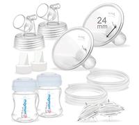 Maymom - Parti per pompa, compatibili con Spectra S2, Spectra S1, flangia a due pezzi 24 mm (scudo separabile e connettore) non originali Spectra Pump Parts Spectra Flange Spectra Bottle Spectra Valve