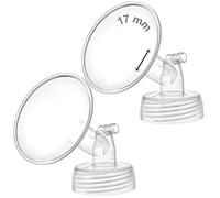 Maymom Parti per Tiralatte a Collo Largo 17 mm (2 Pezzi), Compatibili con Spectra S1 e S2, Incluse Flange a Bocca Larga, Ricambio Compatibile per Scudi Spectra