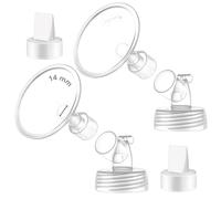 Maymom Parti per Tiralatte a Collo Largo in Due Pezzi Compatibili con Spectra S1 e S2, Incluse Flange a Bocca Larga da 12 mm, Accessori di Ricambio Non Originali (2 Flange)