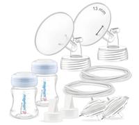 Maymom Parti per Tiralatte Compatibili con Spectra S2 e Spectra S1 - Set con Flange 13 mm, Valvole, Tubi, Biberon e Protezioni Antiriflusso