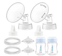 Maymom Parti per Tiralatte Compatibili con Spectra S2 e Spectra S1 - Set con Flangia 13 mm, Valvola a Becco d’Anatra, Tubo, Biberon e Protezione Antiriflusso