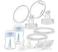 Maymom Parti per Tiralatte Compatibili con Spectra S2 e Spectra S1 - Set con Flangia 17 mm, Valvola a Becco d’Anatra, Tubi, Biberon e Protezione Antiriflusso