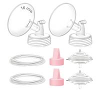 Maymom Parti per Tiralatte Compatibili con Spectra S2, S1 e Spectra 9 Plus - Flangia 16 mm e Valvola a Becco d’Anatra (Colore Rosa)