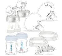 Maymom Parti per tiralatte compatibili con Spectra S2 Spectra S1, comprese flange (28 mm) Valvole Tubi Bottiglie Protezioni di riflusso, non originali Spectra S2 Accessori (28 mm.)