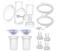 Maymom parti tiralatte Compatibile con Ameda Purely Yours; include membrana in silicone, valvola duckbill, tubo, flangia 22 mm; ricambio kit accessori