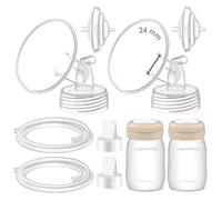 Maymom Pompa compatibile con Spectra S2 S1 9 Plus Tiralatte Non Originale Spectra Ricambio Pompa Parte 24mm Flangia Bottiglia Duckbill Valvola