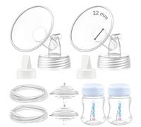 Maymom Ricambi per Tiralatte Compatibili con Spectra S2 e S1, Flangia da 22 mm, Valvola a Becco d’Anatra, Tubo, Bottiglia e Parariflusso, Accessori di Ricambio Non Originali