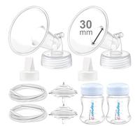 Maymom Ricambi per Tiralatte Compatibili con Spectra S2 e S1, Flangia da 30 mm, Tubo, Bottiglia, Parariflusso e Valvola a Becco d’Anatra, Accessori di Ricambio Non Originali