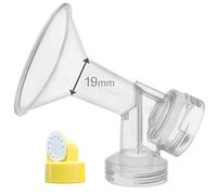 Maymom Scudo Monopezzo per Tiralatte 19 mm Extra Piccolo Compatibile con Medela, Più Piccolo del PersonalFit 21 mm