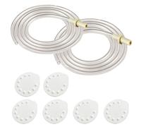 Maymom tubi e membrane Compatibile con Medela Pump in Style Advanced dopo 07/2006; 2 tubi e 6 membrane, ricambio compatibile senza BPA