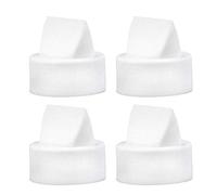 Maymom Valvole a Becco d’Anatra Compatibili con Coppe del Sistema Chiuso Freemie e con Freemie Liberty, Colore Bianco, Confezione da 4
