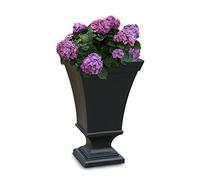 Mayne Vienna 5892-B - Vaso a forma di urna alto 63,5 cm, colore: nero, 40,6 x 40,6 x 63,5 cm (lunghezza x larghezza x altezza), con serbatoio d'acqua integrato da 3 galloni