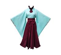 MaYng Akane Aoi - Costume da donna per cosplay, costume per Halloween, kimono Hanfu, kendo, set completo (donna-S)