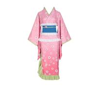 MaYng Anime - Costume da donna Kanroji Mitsuri, per cosplay, Kamado Nezuko, per Halloween, kimono rosa (donna, M)