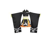 MaYng Hot Anime Agatsuma Zenitsu Costume Cosplay Donna Halloween Uniforme Suit Kimono (nero, M)