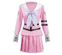 MaYng Hot Anime Miu Iruma Cosplay Costume da donna Halloween Uniforme Suit Sailor Suit Pink Outfits (XL)
