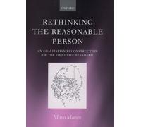 Mayo Moran Rethinking the Reasonable Person (Copertina rigida)