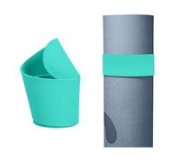Mayoii Cinghia per tappetino da yoga con fibbia a sgancio rapido, supporto per yoga istantaneo, accessorio antiscivolo per il fitness, compatibile con la maggior parte dei tappetini da yoga, 2 colori