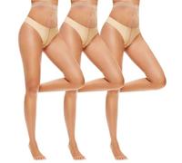 Mayoii Collant senza dita da donna, confezione da 3, ultra velati, senza dita, per l'estate, a vita alta, senza piedi, traspiranti, leggeri, senza piedi, T-Nudo, Taglia unica