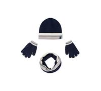 Mayoral 10823 completo 3 pezzi cappello collo guanti Blu Marino 34