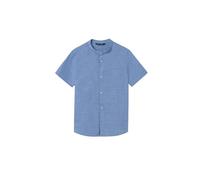 Mayoral Camicia m/c Collo MAO per Bambini e Ragazzi Celeste 10 Anni (140cm)