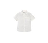 Mayoral Camicia m/c Lino per Bambini e Ragazzi Bianco 4 Anni (104cm)