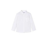 Mayoral Camicia m/l Basica per Bambini e Ragazzi Bianco 4 Anni (104cm)