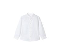 Mayoral Camicia m/l c/Coreana Lino per Bambini e Ragazzi Bianco 4 Anni (104cm)