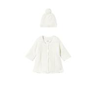 Mayoral Cappotto e Cappello Tricot per Bimba Ecrù 4-6 Mesi (70cm)