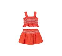 Mayoral Compl. Short Nido d'Ape per Bambine e Ragazze Paprika 9 Anni (134cm)