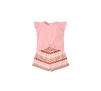 Mayoral Completo estivo bambina 7 anni - 122 cm color salmone con pantaloncino etnico