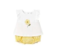 Mayoral Completo estivo neonata 2-4 mesi - 65 cm color giallo con margherite