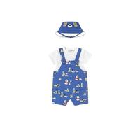 Mayoral Completo estivo neonato 2-4 mesi 65 cm con salopette - color bluette
